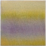 Violett in Gelb 2022 - Pigment, Acryl, Nessel - 60 x 60 cm