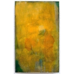 Gelbgold 2024 Pigment, Acryl, Holz 21 x 13 cm