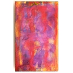 Lava Red, Magenta 2025 Pigment, Acryl, Holz  21 x 13 cm