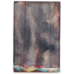 Schwarzer Vorhang 2025 Pigment, Acryl, Holz 21,6 x 14,2 cm