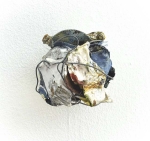 Kopf 5 - 1994 Blech, Draht, Gips, Ölfarbe 11,5 x 11,5 x 9,5 cm