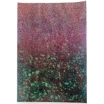 Space Grün gefleckt - 2022 - Pigment, Acryl, Papier - 31,3 x 21,8 cm